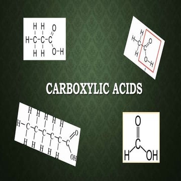 Reactions of carboxylic acids