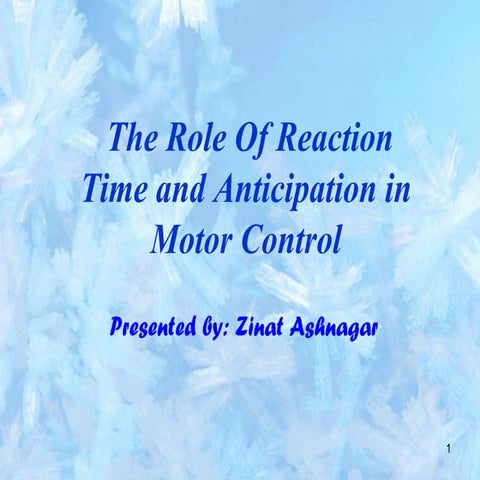 Reaction time ppt