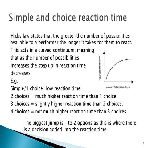 Reaction time theories