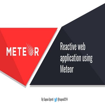 Reactive Application Using METEOR