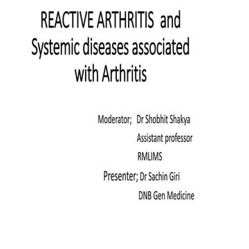 Reactive arthritis
