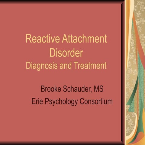 Reactive attachment disorder