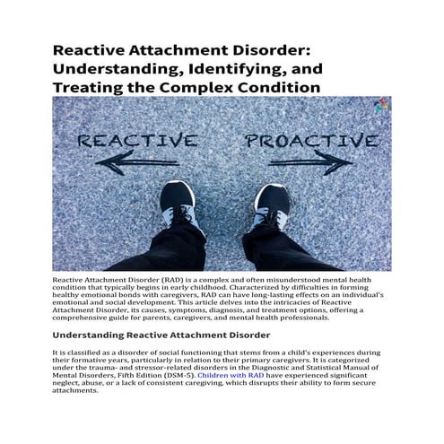 Reactive Attachment Disorder (RAD): Causes, Symptoms, Diagnosis, and Treatmen...
