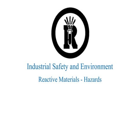 Comprehensive Guide to Reactive Materials Hazards and Safe Chemical ...