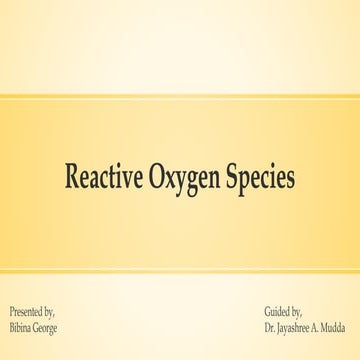 Reactive oxygen species