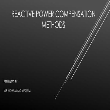 Reactive power compensation