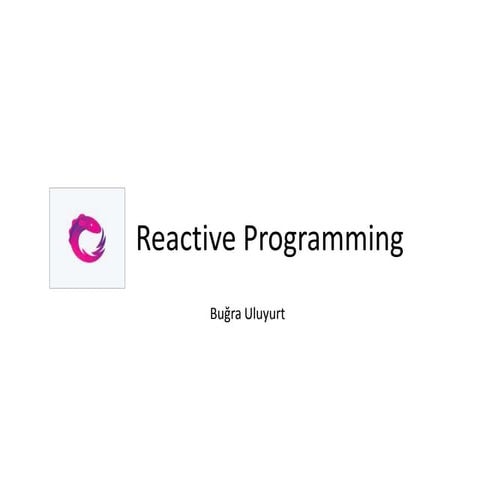 Reactive programming | PPT