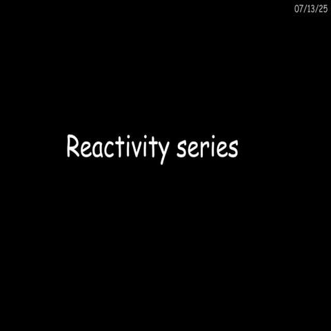 Reactivity svgctc tydd tcvgvyufyferies.ppt