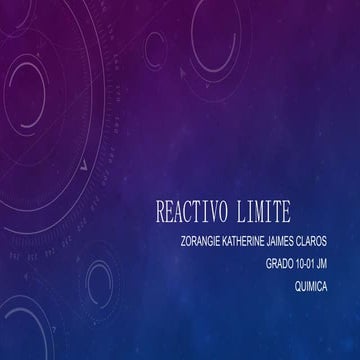 Reactivo limite