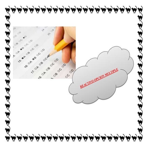 Reactivos de opcion multiple