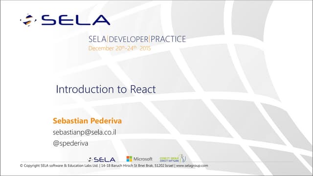 Introduction to React