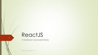 ReactJS presentation