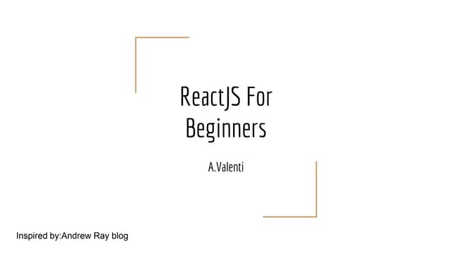 React js for beginners