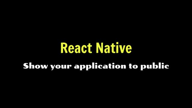 Academy PRO: React native - publish