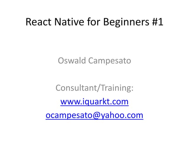 React nativebeginner1
