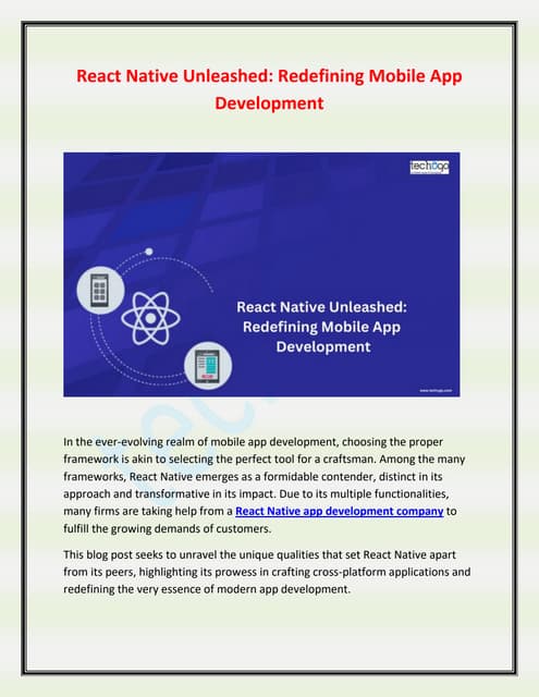 React vs React Native - Know the Difference | PDF