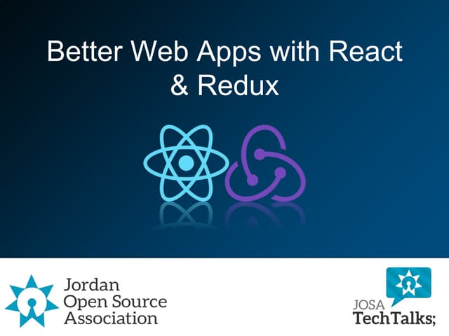 Better web apps with React and Redux