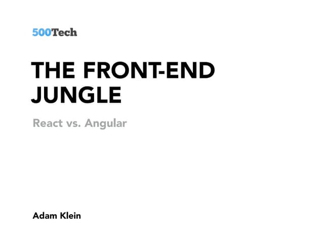 React vs angular