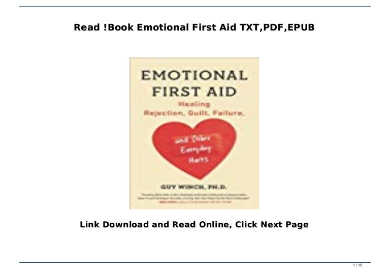 Read Book Emotional First Aid Txt Pdf Epub