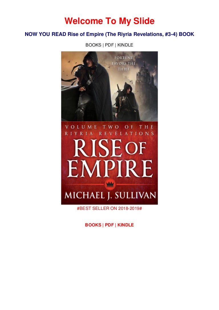 Read Books Pdf Rise Of Empire The Riyria Revelations 3 4
