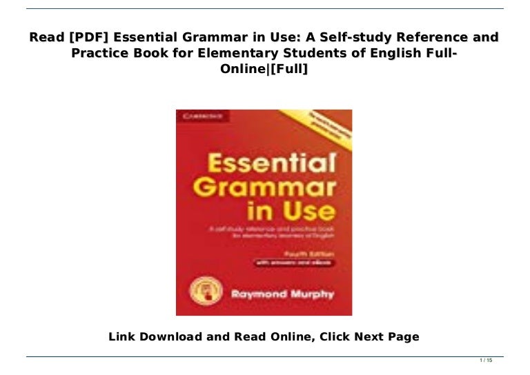 Essential grammar in use pdf - burgergai