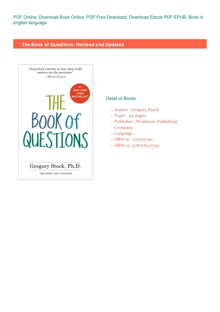 *Read_pdf* The Book of Questions Revised and Updated (Full_Page)