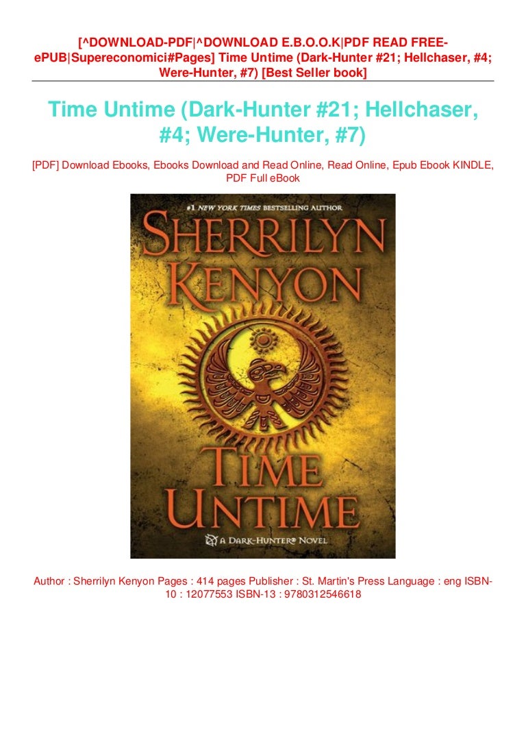 Read Pdf Time Untime Dark Hunter 21 Hellchaser 4 Were Hunter