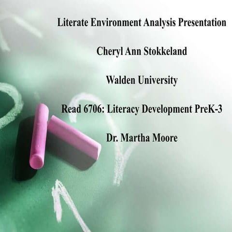 Read 6706  course project overview- literate environment analysis presentation