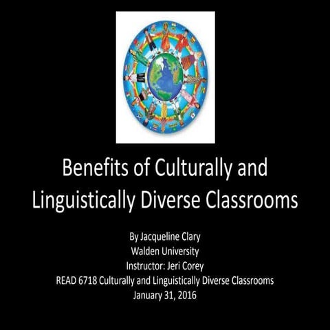 Benefits of Having Culturally and Linguistically Diverse Students