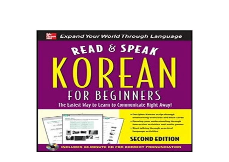 epub Read and Speak Korean for Beginners with Audio CD 2nd Edition…