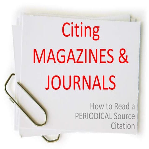 Read a periodical source citation