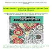 [READ] Brain Games - Color by Number Stress-Free Coloring (Green) Free