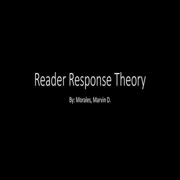 Reader response theory