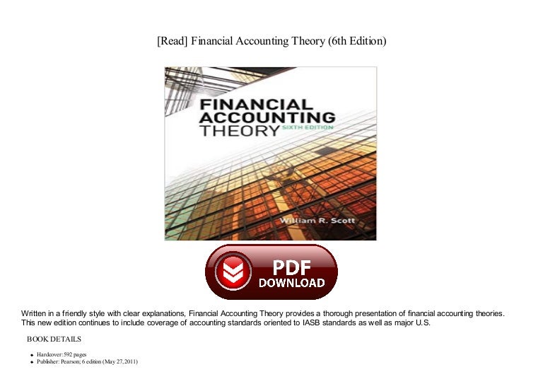 [Doc] Financial Accounting Theory (6th Edition)