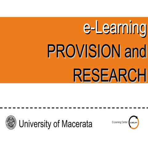 e-learning at Macerata University