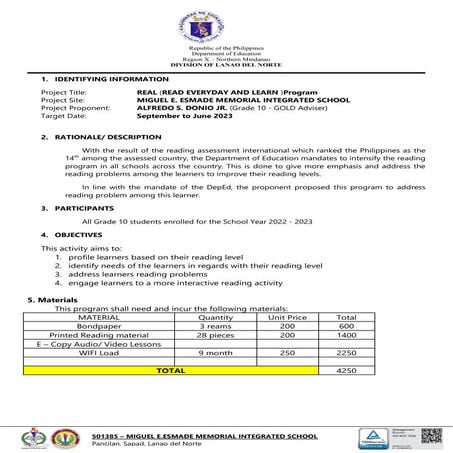 Reading-Proposal grade 10.docx