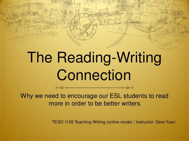 Reading writing connection