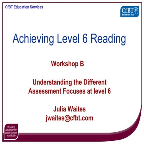 Reading 2 – writing links and encouraging wider reading