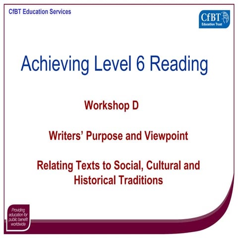 Reading 4 – writing links and encouraging wider reading