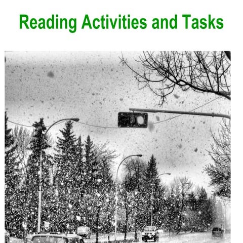 Reading activities and tasks