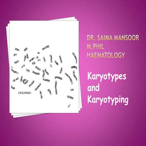 Karyotypes and Karyotyping