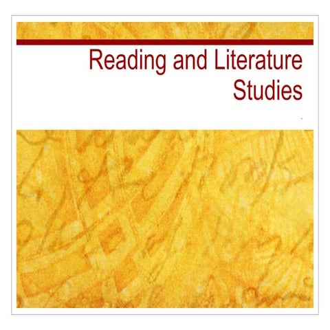 Reading And Literature