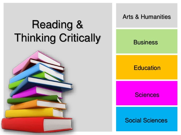 Reading and thinking critically