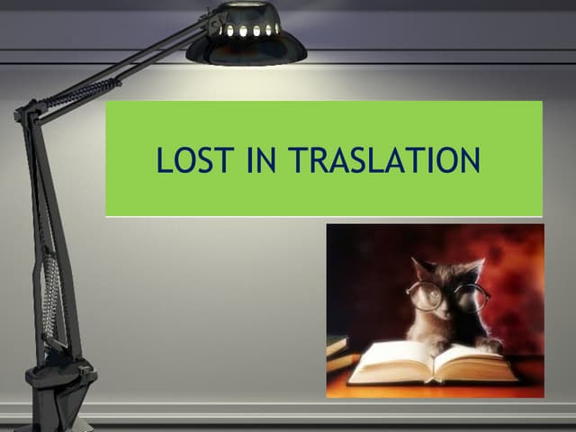 Reading and translation