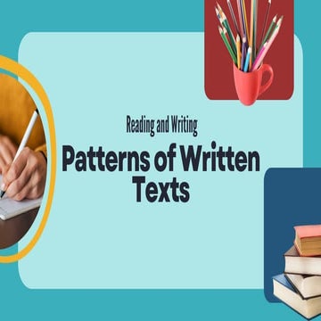 Reading and Writing - Pattern of Development (Narration & Description).pptx