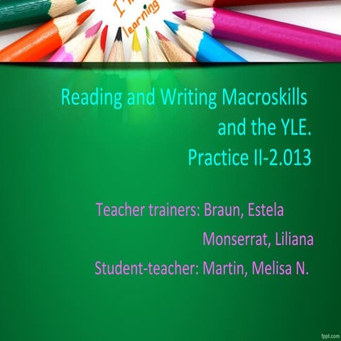 Reading and writing macroskills