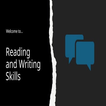 Reading and Writing Skills.pptx hahhahahahhaa | PPTX