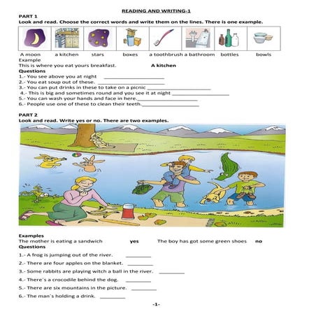 Reading and writting for the exam