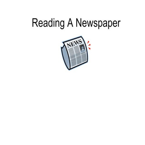 Reading a newspaper (1)
