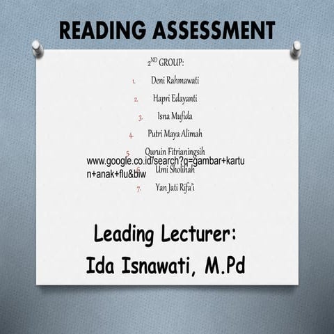 Reading assessment